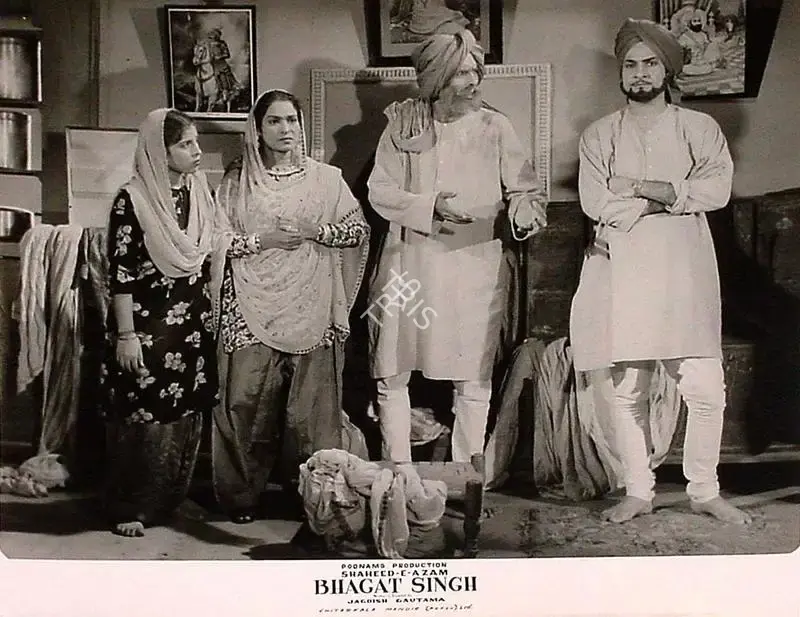 Jagdish Gautam (Director), Shaheed E Azam Bhagat Singh, 1954, Lobby Card