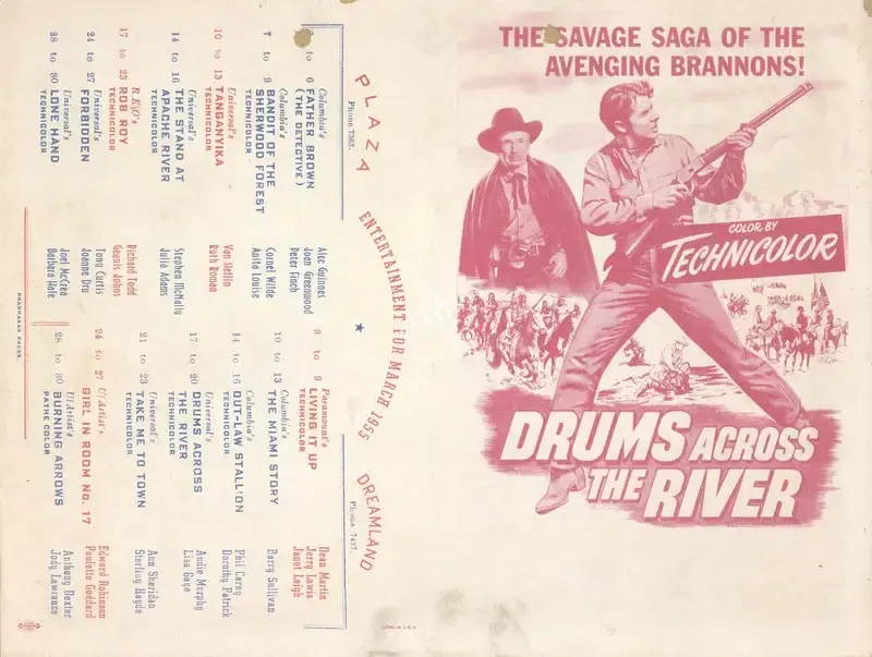 Nathan H. Juran (Director), Drums Across The River, 1954, Handbill