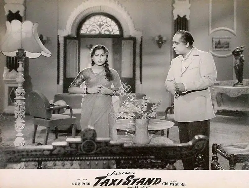 Gajanan Jagirdar (Director), Taxi Stand, 1958, Lobby Card