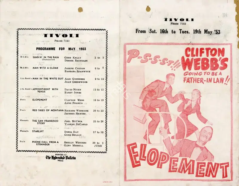 Henry Koster (Director), Elopement, 1951, Handbill