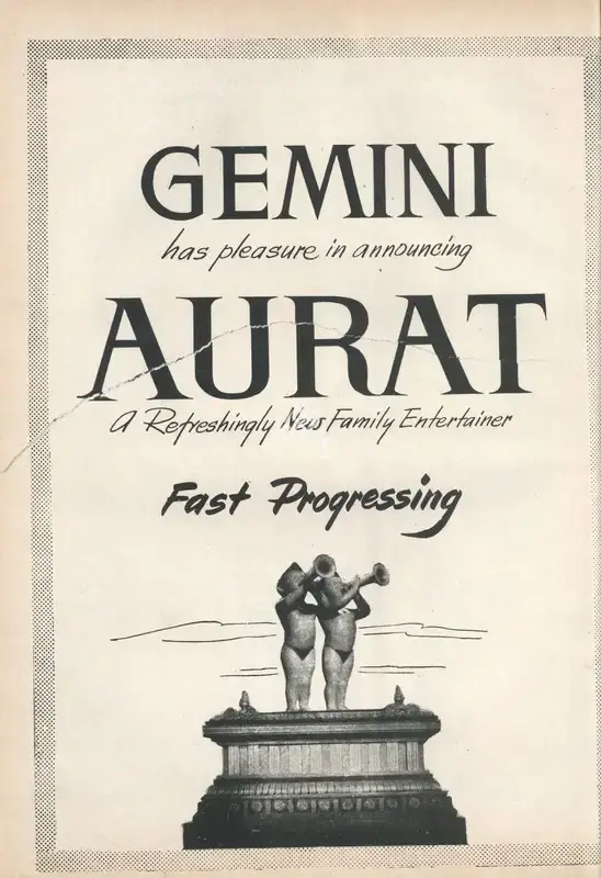 S.S. Balan (Producer), Aurat, 1967, Advertisement