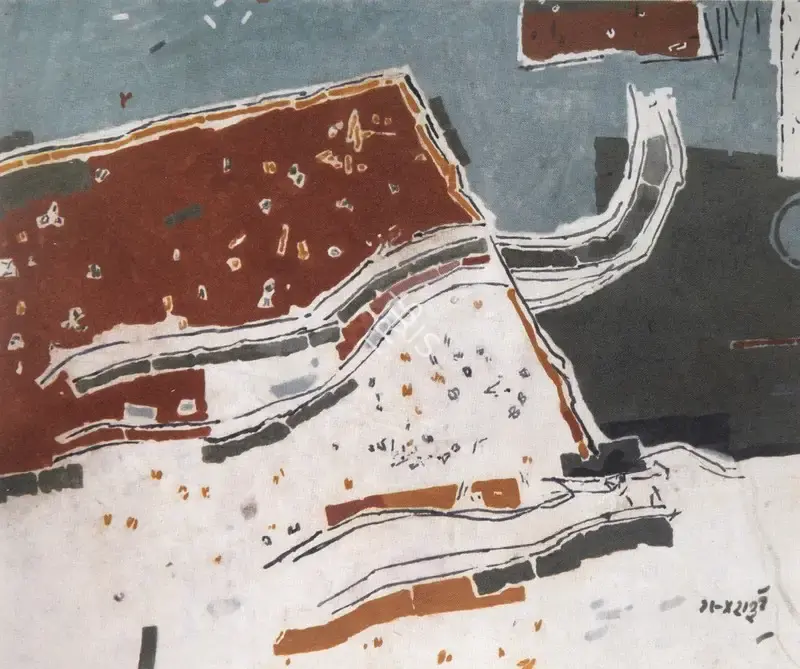 Ganesh Haloi (Artist), Metascape Series, 1923, Painting