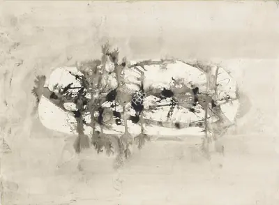 V.S. Gaitonde (Artist), Composition, 1962, Drawing