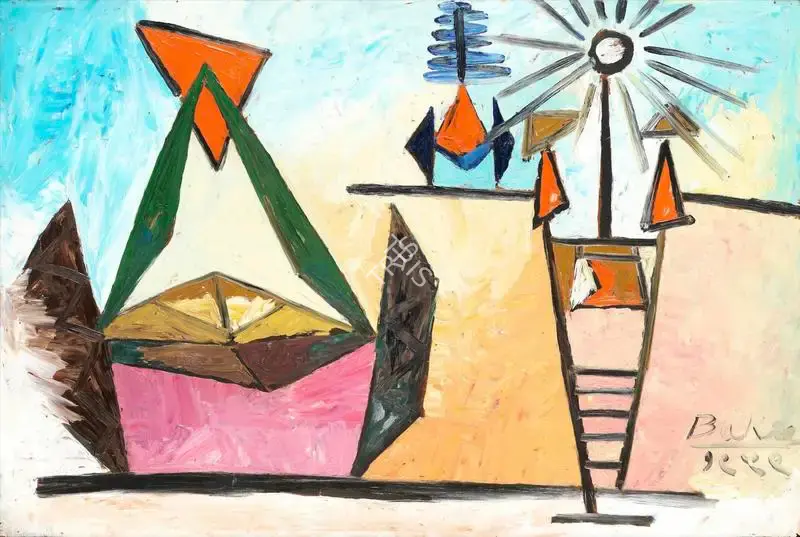 S.K. Bakre (Artist), Untitled, 1959, Painting