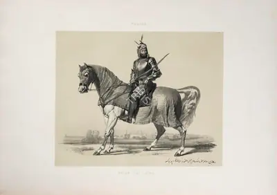 J.D. Hardinge (Lithographer), Rajah Lal Sing, 1847, Lithograph