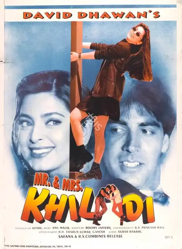 Keshu Ramsay (Producer), Mr & Mrs Khiladi, 1997, Full Sheet Poster
