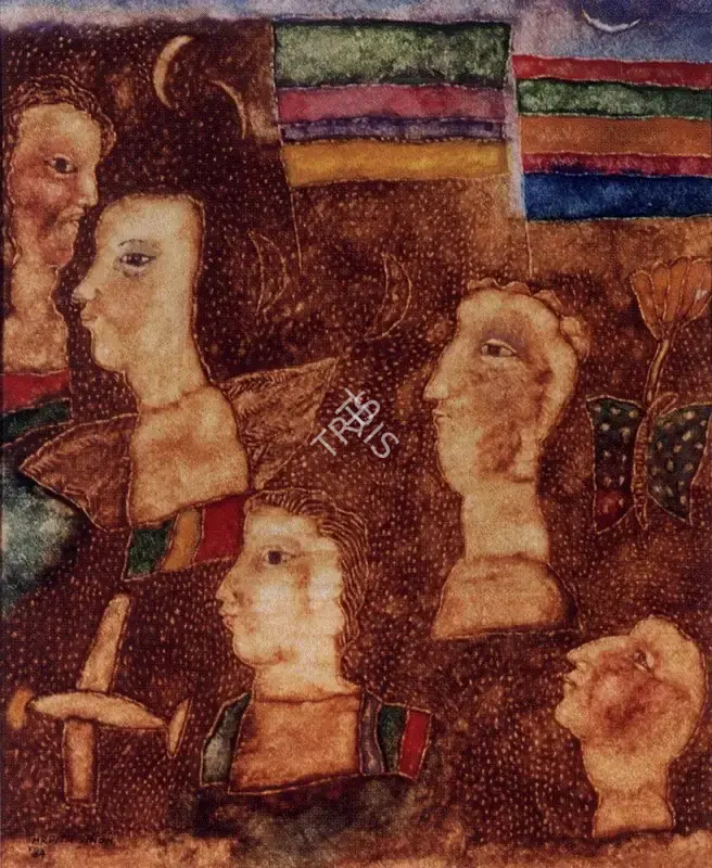 Arpita Singh (Artist), Evening II, 1984, Painting