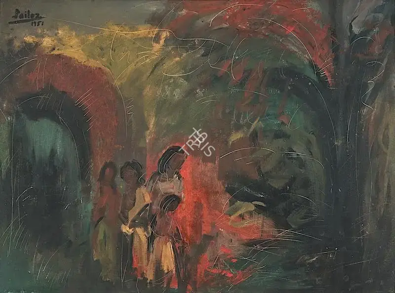 Sailoz Mookherjea (Artist), Untitled, 1951, Painting
