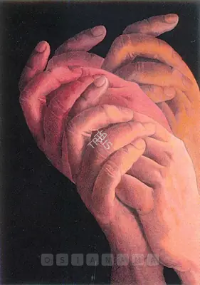 Kamal Mitra (Artist), Chain Of Hand, 2007, Painting