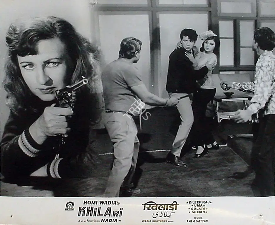 Anant Wadadeker (Cinematographer), Khilari, 1968, Lobby Card