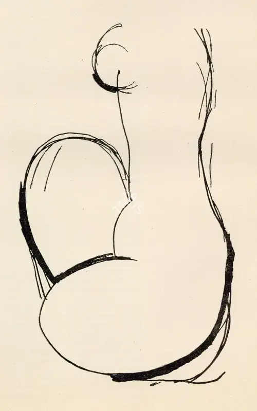 Prodosh Dasgupta (Artist), Untitled, 1945, Drawing