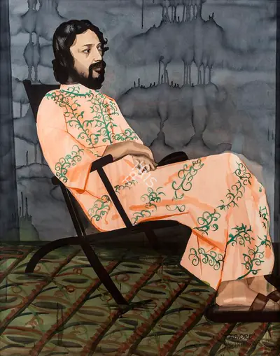 Shibu Natesan (Artist), Tagore, 2004, Painting
