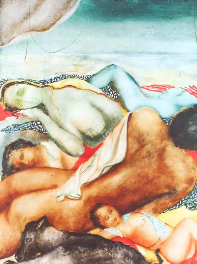 Nalini Malani (Artist), Love II, 1991, Painting