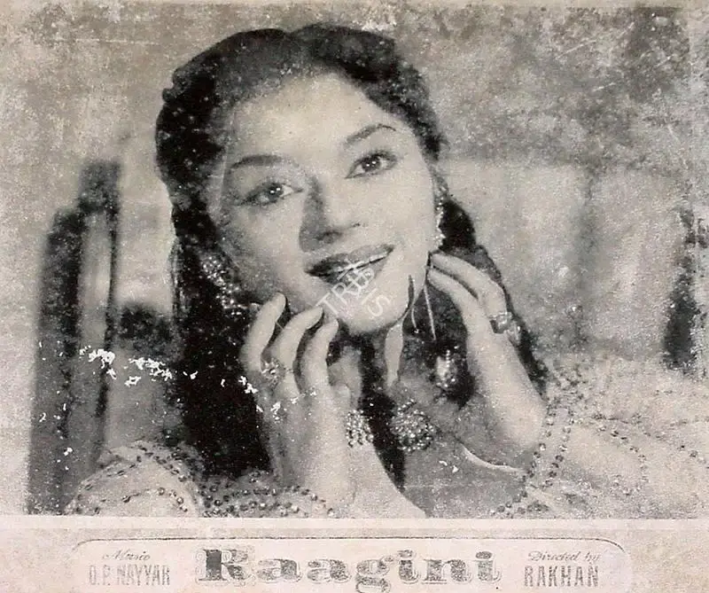 Ashok Kumar (Producer), Raagini, 1958, Lobby Card