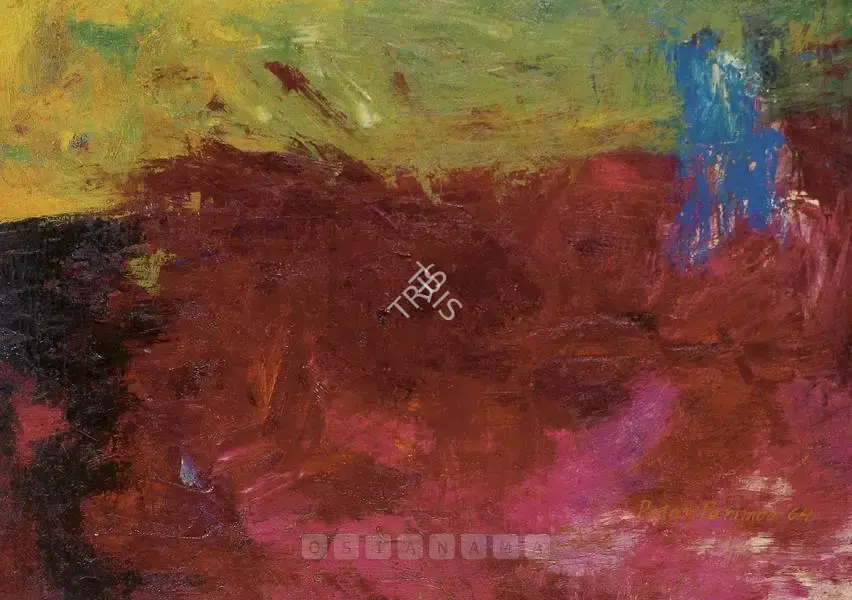 Ratan Parimoo (Artist), Composition, 1964, Painting
