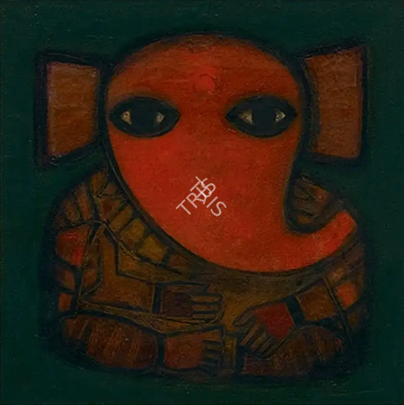 Badri Narayan (Artist), Ganapati, 1990, Painting
