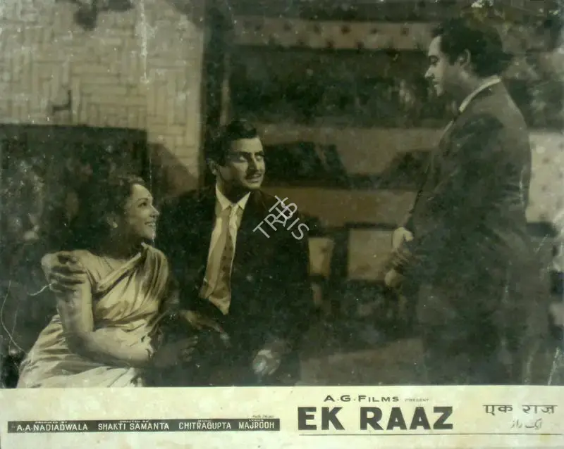 A.A. Nadiadwala (Producer), Ek Raaz, 1963, Lobby Card
