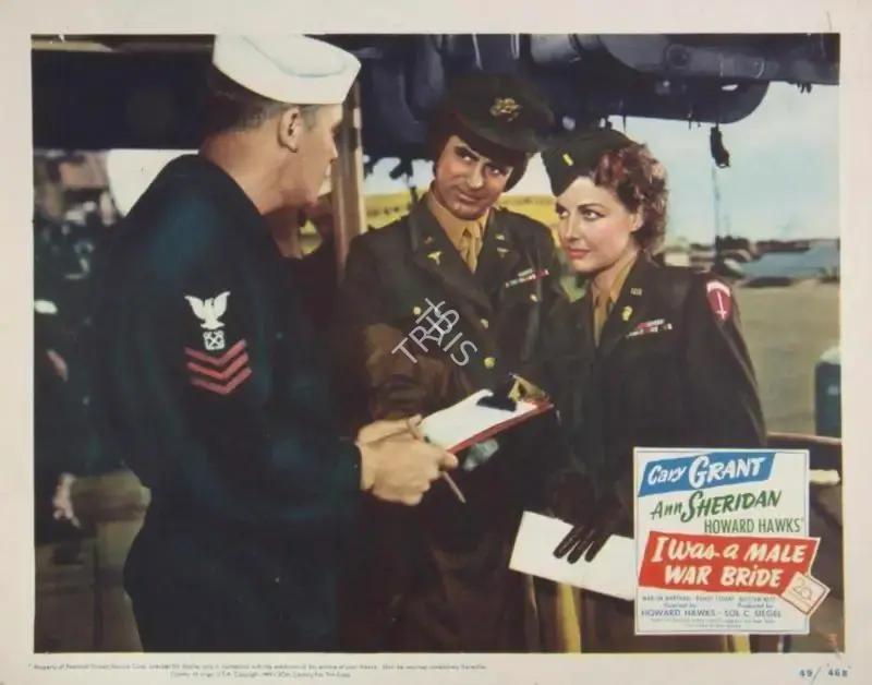 Howard Hawks (Director), I Was a Male War Bride, 1949, Lobby Card