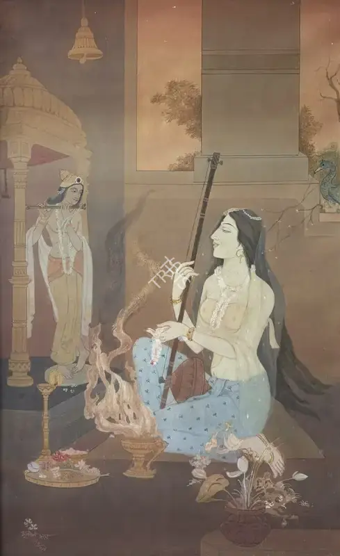 Mrinal K. Das (Artist), Mira, 1979, Painting