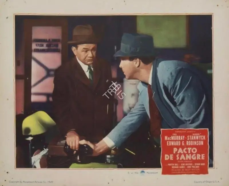 Billy Wilder (Director), Double Indemnity, 1944, Lobby Card
