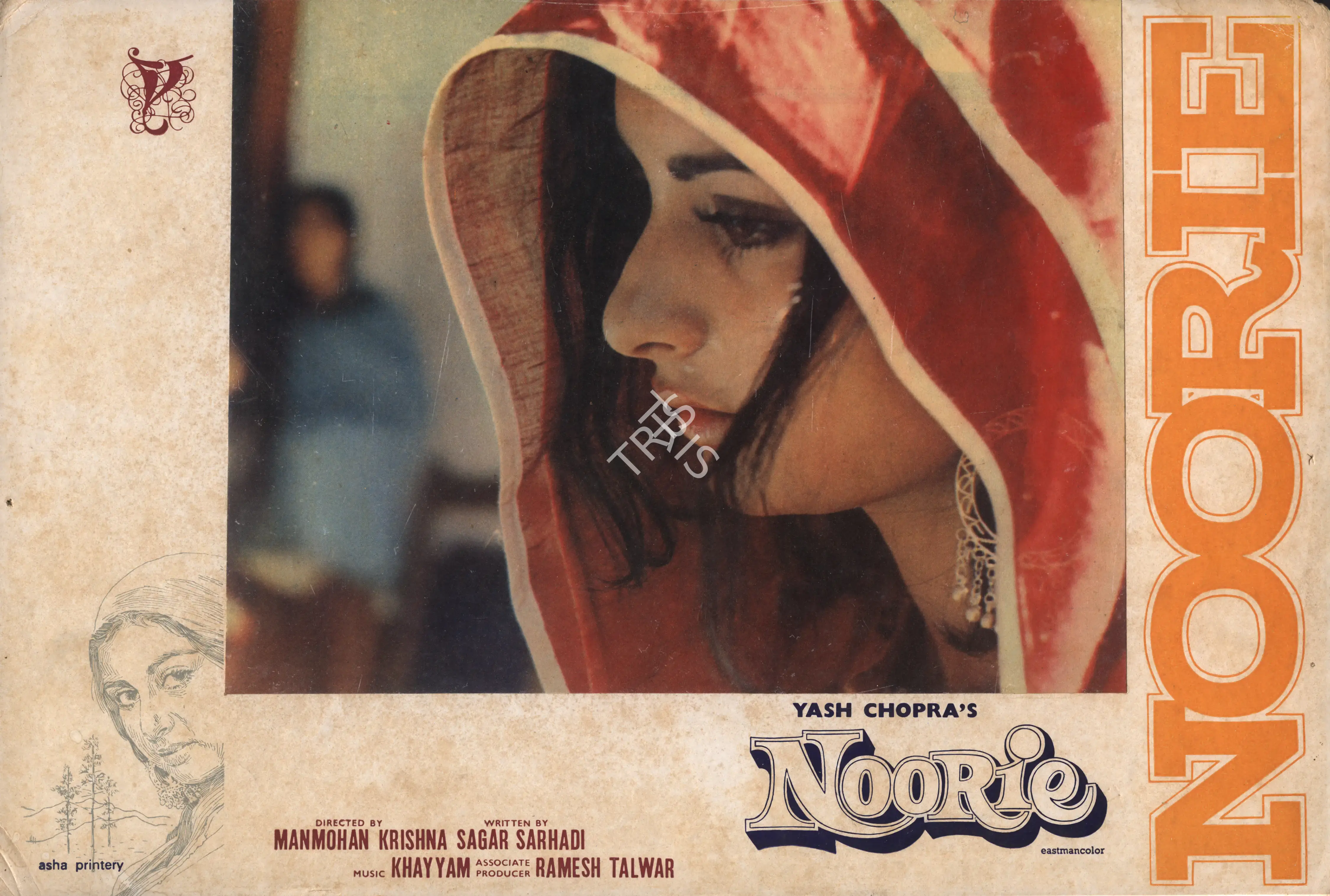 Yash Chopra (Producer), Noorie, 1974, Photographic Still Mounted on Lobby Card
