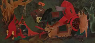 A.A. Raiba (Artist), Untitled, Painting