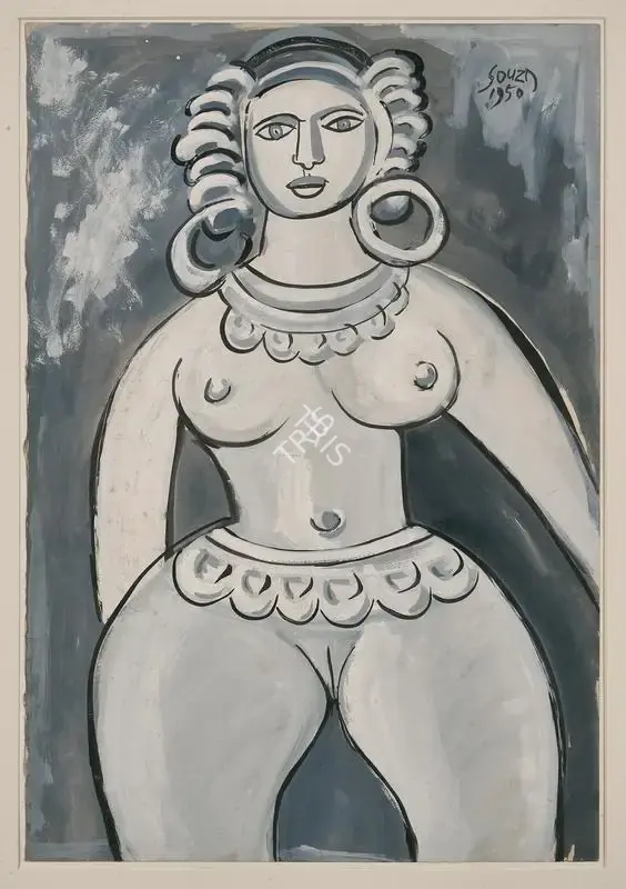 F.N. Souza (Artist), Untitled, 1950, Painting