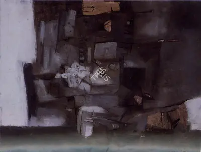 Ramkumar (Artist). Benares, 1967 | Painting, So.NeY/12.06.95, 1967