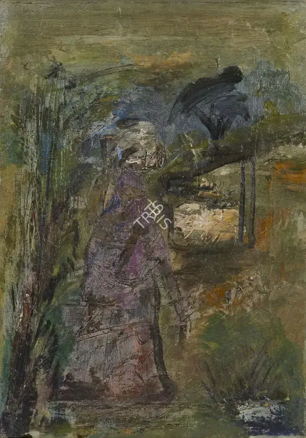 Sailoz Mookherjea (Artist), Untitled, 1950, Painting