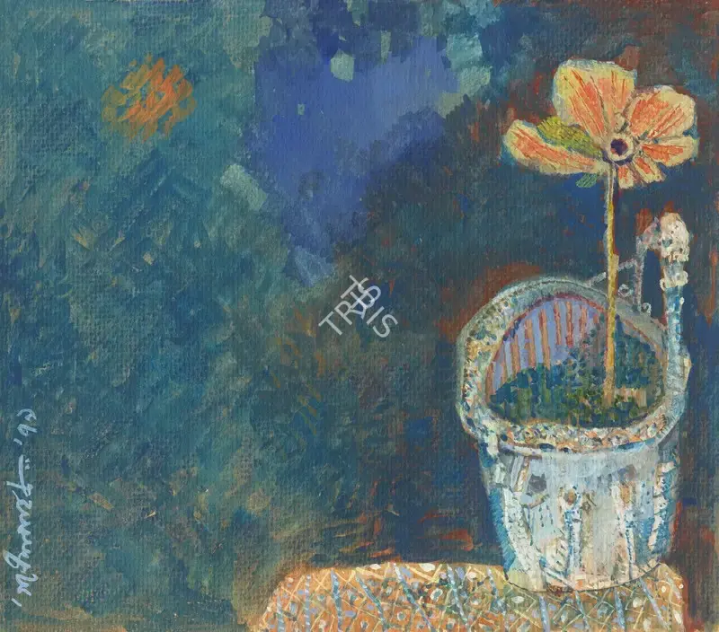 Ganesh Pyne (Artist), Untitled (Still Life), 1979, Painting