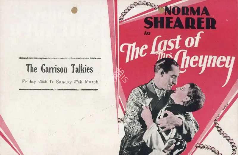 Sidney Franklin (Director), The Last of Mrs. Cheyney, 1929, Handbill
