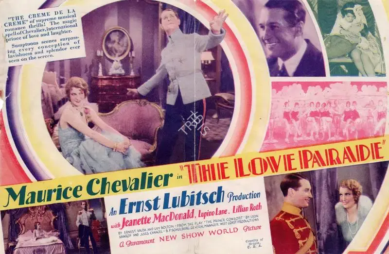Ernst Lubitsch (Director), The Love Parade, 1929, Handbill