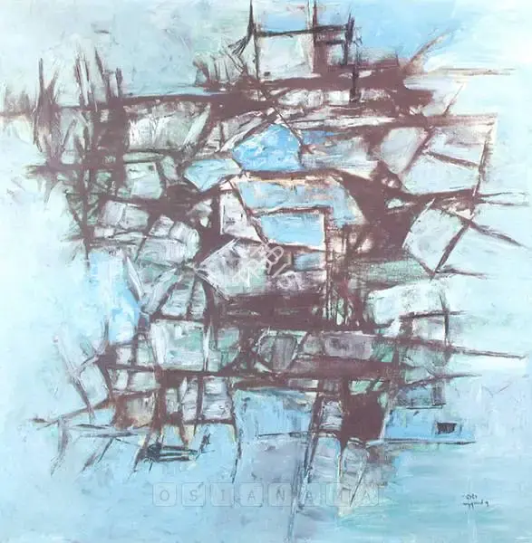 B. Prabha (Artist), Abstract, 1963, Painting