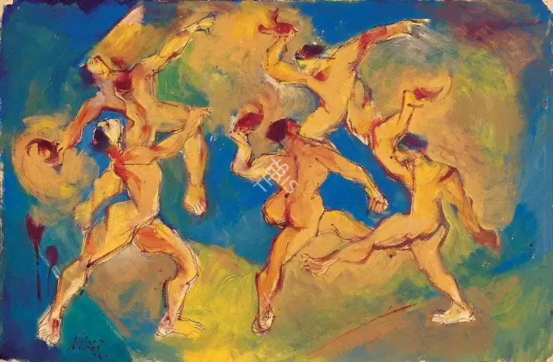 Nikhil Biswas (Artist), Untitled, 1961, Painting