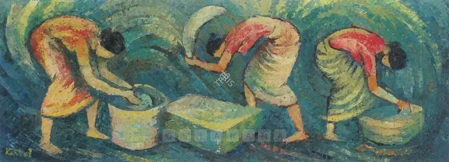 Masood Kohari (Artist), Dhobi Day, Painting