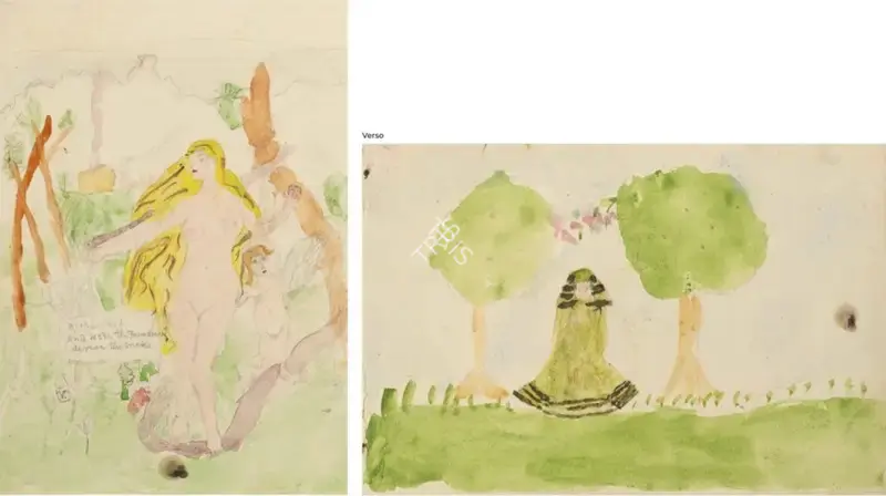 Sher-Gil, Amrita (Artist). Untitled (With Earth & The Paradise), circa 1930 | Painting, AG.Mum/30.09.25, 2025 · Asta Guru
