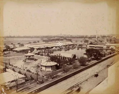 Shew Shankar Narayan (Photographer), Birds eye View of the Machinery Shed and its Surroundings, 1883, Antiquarian Photograph