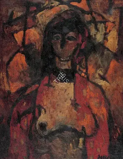 V.S. Gaitonde (Artist), Untitled, 1955, Painting