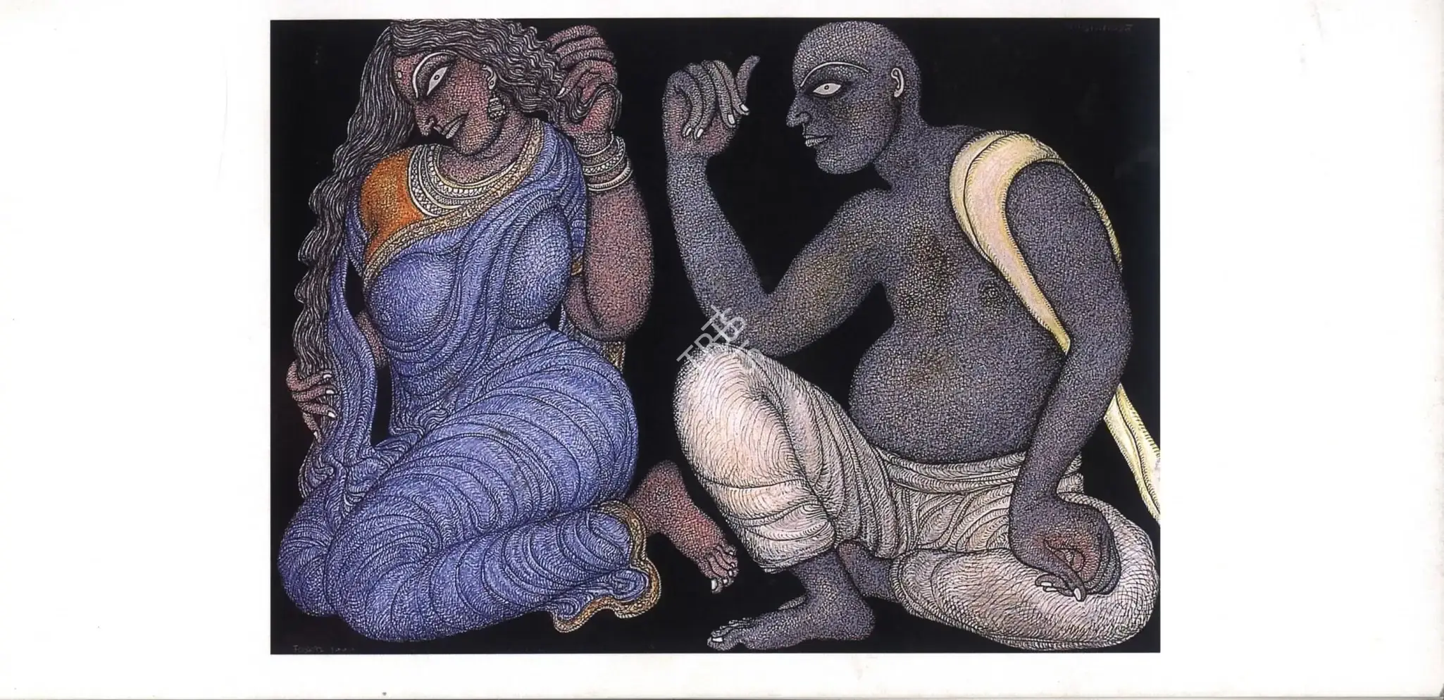 Jogen Chowdhury (Artist), Jogen Chowdhury, 1999, Solo Exhibition Invitation