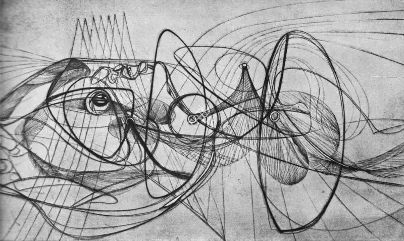 S.W. Hayter (Artist), Death by Water, 1949, Painting