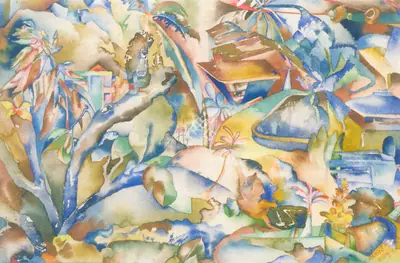 Nabibaksh Mansoori (Artist), Mount Abu, Rajasthan, 1993, Painting