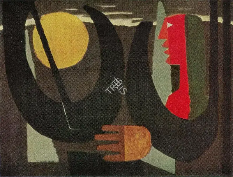 Biren De (Artist), The Apparition, 1958, Painting
