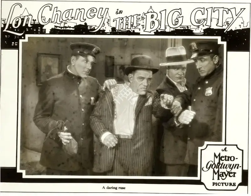 Tod Browning (Director), The Big City, 1928, Lobby Card