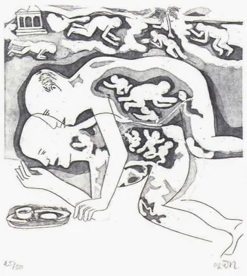 Khakhar, Bhupen P. (Artist). Untitled. 1998 | Bhupen Khakhar, 2016 | Drawing | FineArts | 00149735
