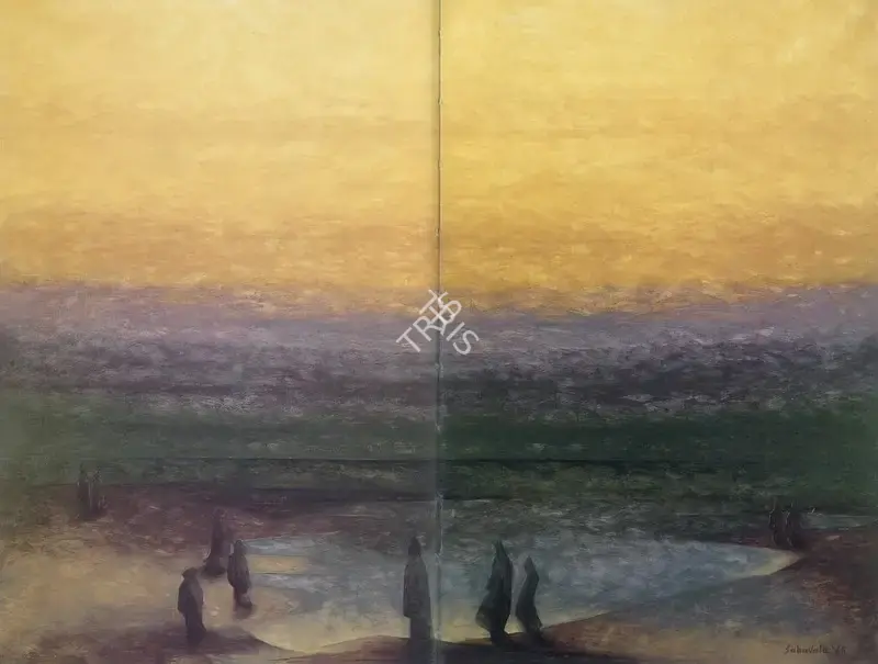 Sabavala, Jehangir (Artist). In the World's Afterlight. Oil on Canvas, 1963 | The Crucible of Painting | Painting | FineArts | 00182412