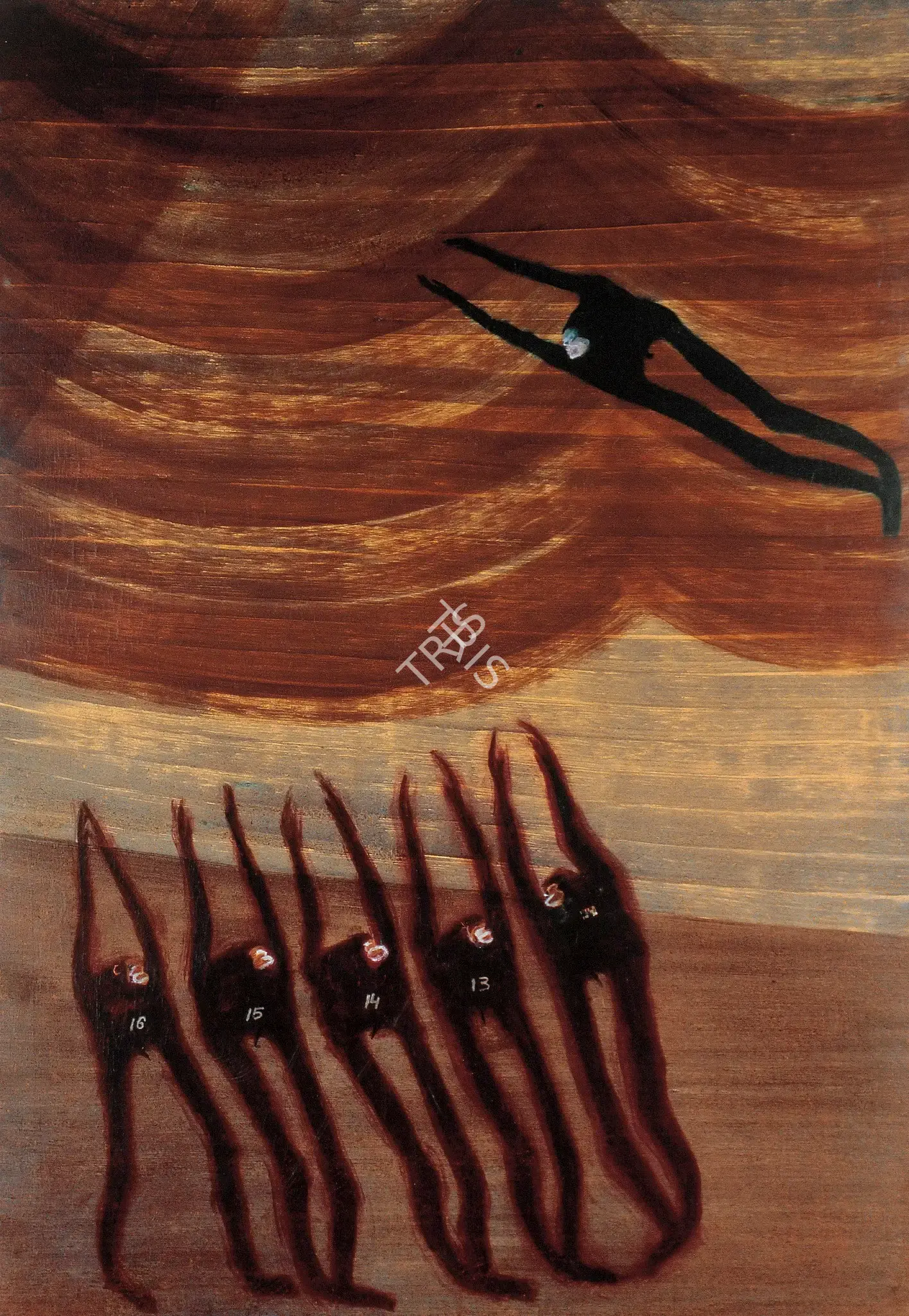 Broota, Rameshwar (Artist). Queue, 1970-1971 | Painting, Os.Mum/31.01.07, 2007 · Osian's