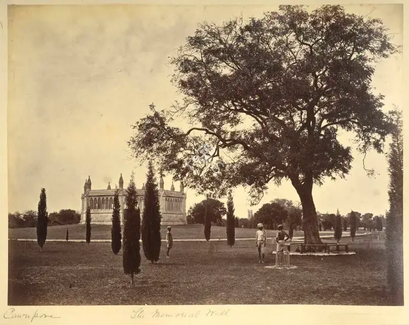 William Baker (Photographer), The Memorial Well. Cawnpore, 1866, Antiquarian Photograph