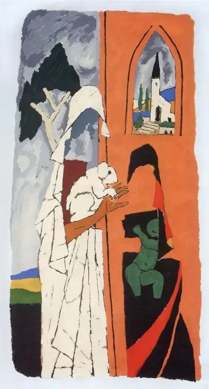 M. F. Husain (Artist), Mother, 2004, Painting