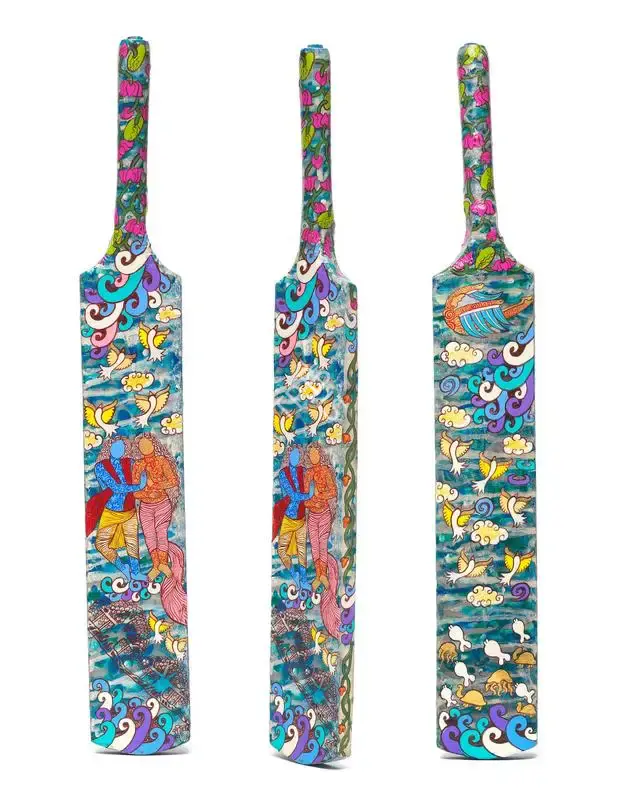 Seema Kohli (Artist), Cricket Bat, 2019, Painting