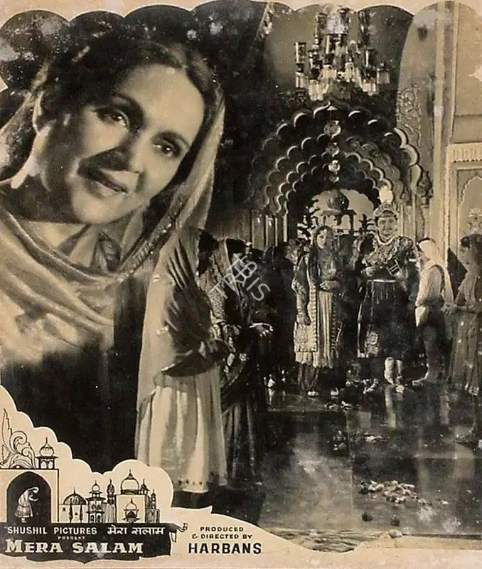 Harbans (Producer), Mera Salam, 1957, Lobby Card